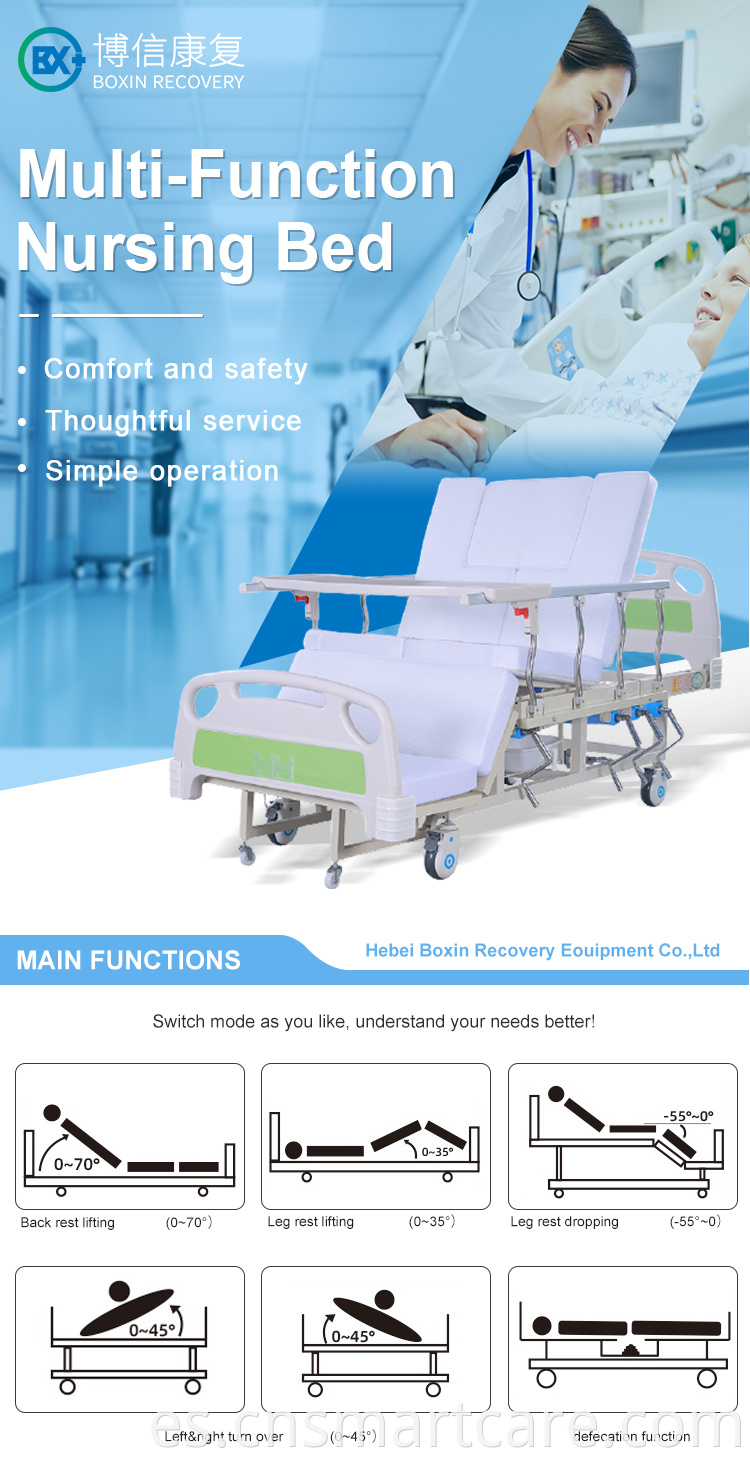 8 function Electric Hospital nursing Medical Bed